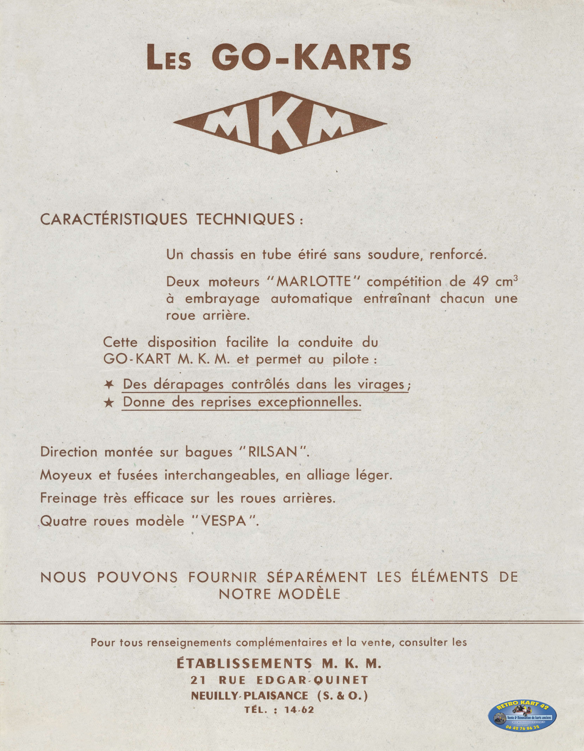 Châssis; Marlotte; Vespa; Neuilly; MKM-Kart