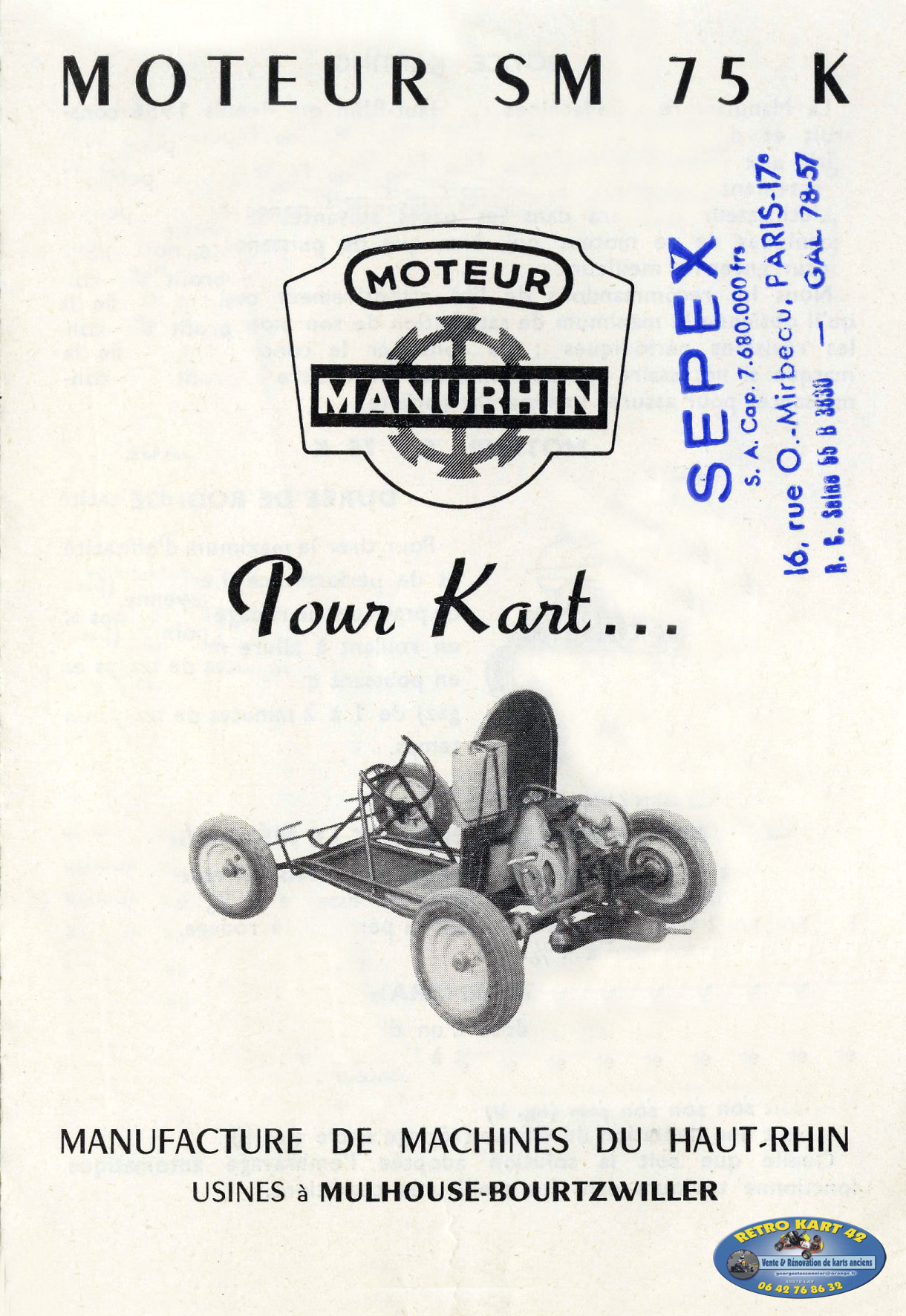 Moteur; Manurhin; Manufacture de Machines du Haut-Rhin; Mulhouse; Sepex; Bourtzwiller