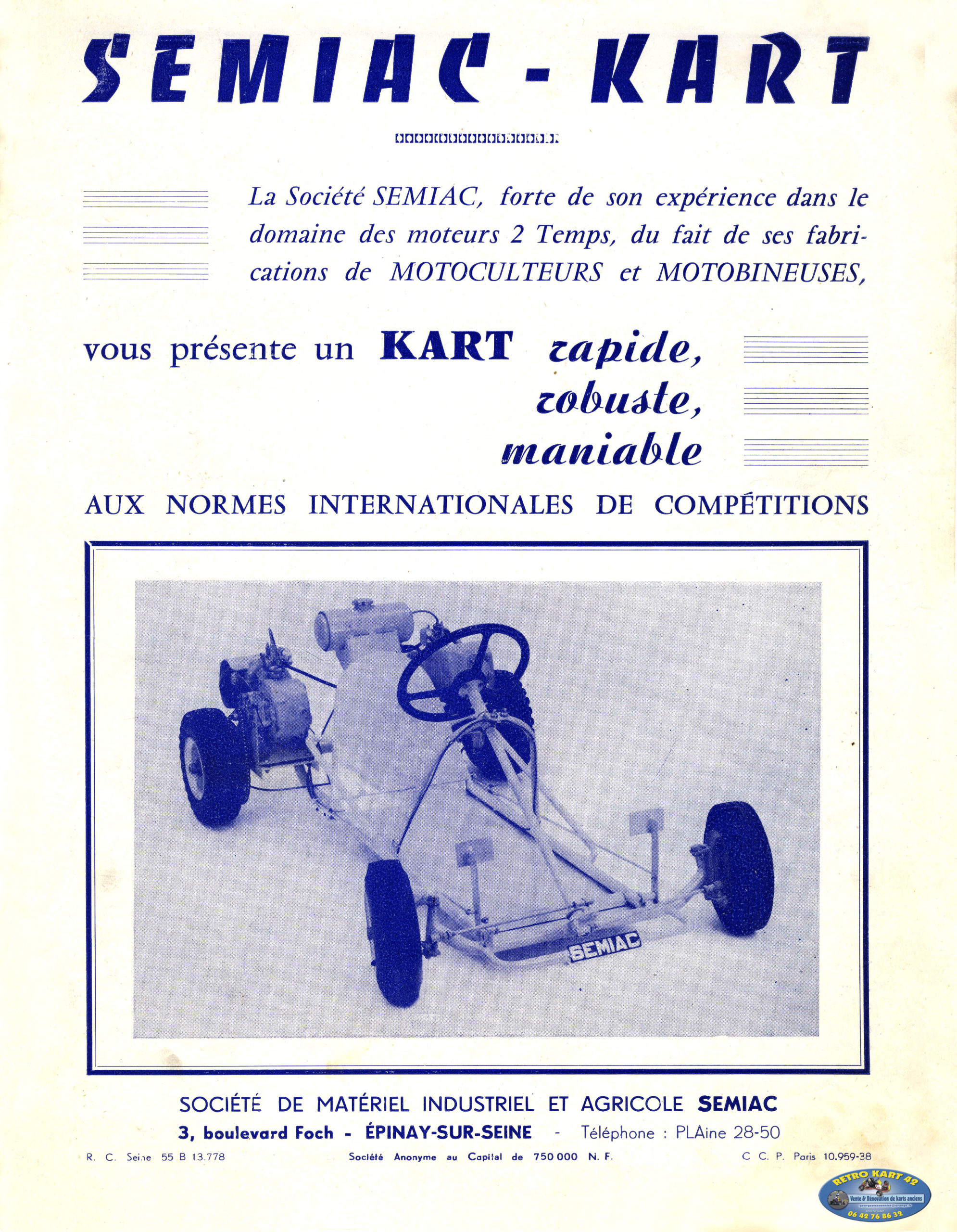 Châssis; Sémiac-Kart; Sémiac; Epinay-sur-Seine; Epinay; Lavalette; Pontoise;